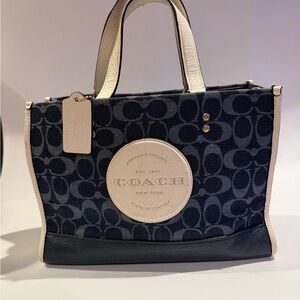 Coach Denim Small Dempsey Tote Bag
